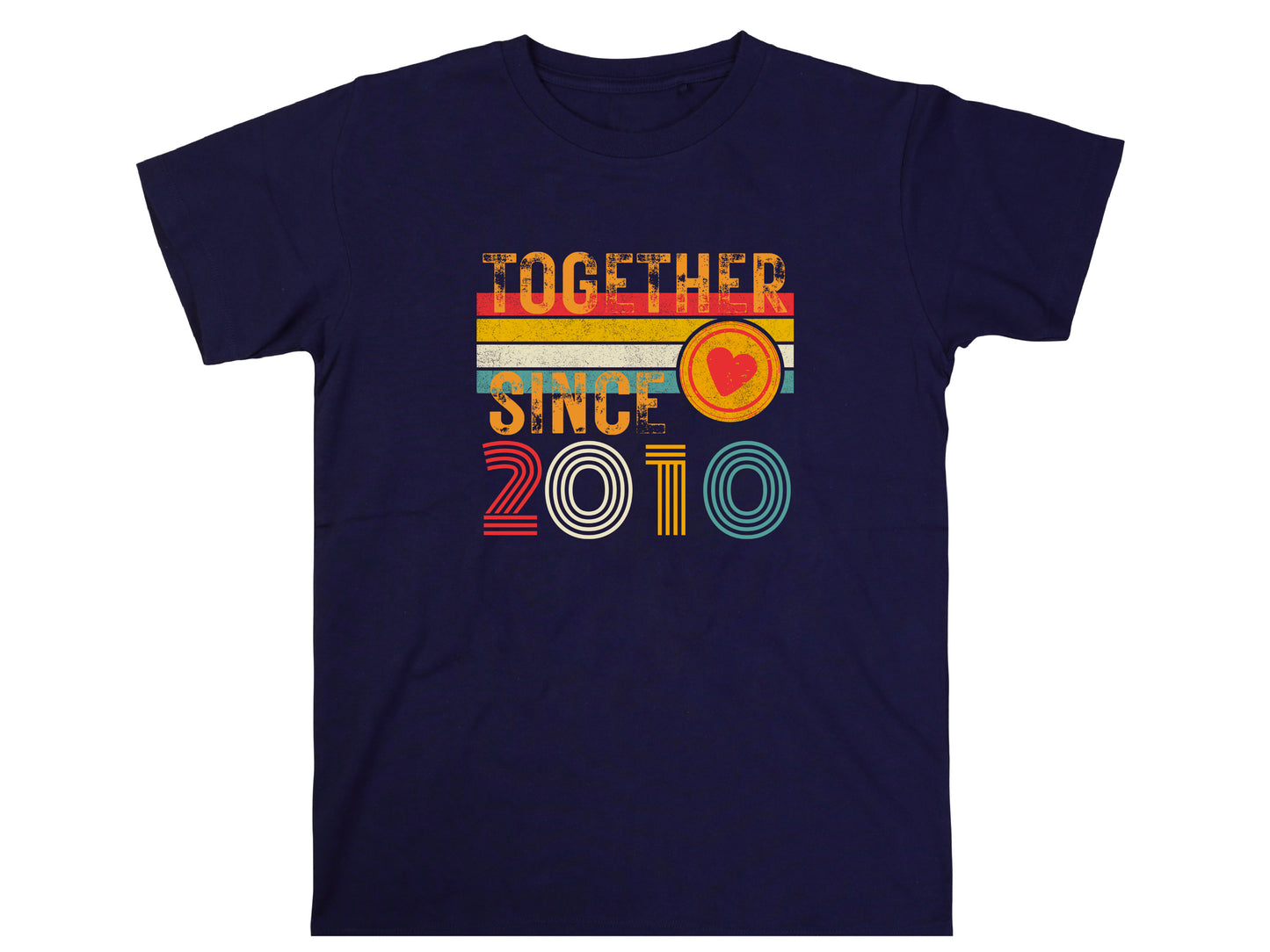 Custom Anniversary T-Shirt – Matching Couple Shirts – Since 2010 Gift for Husband and Wife – Wifey and Hubby Unisex Tee