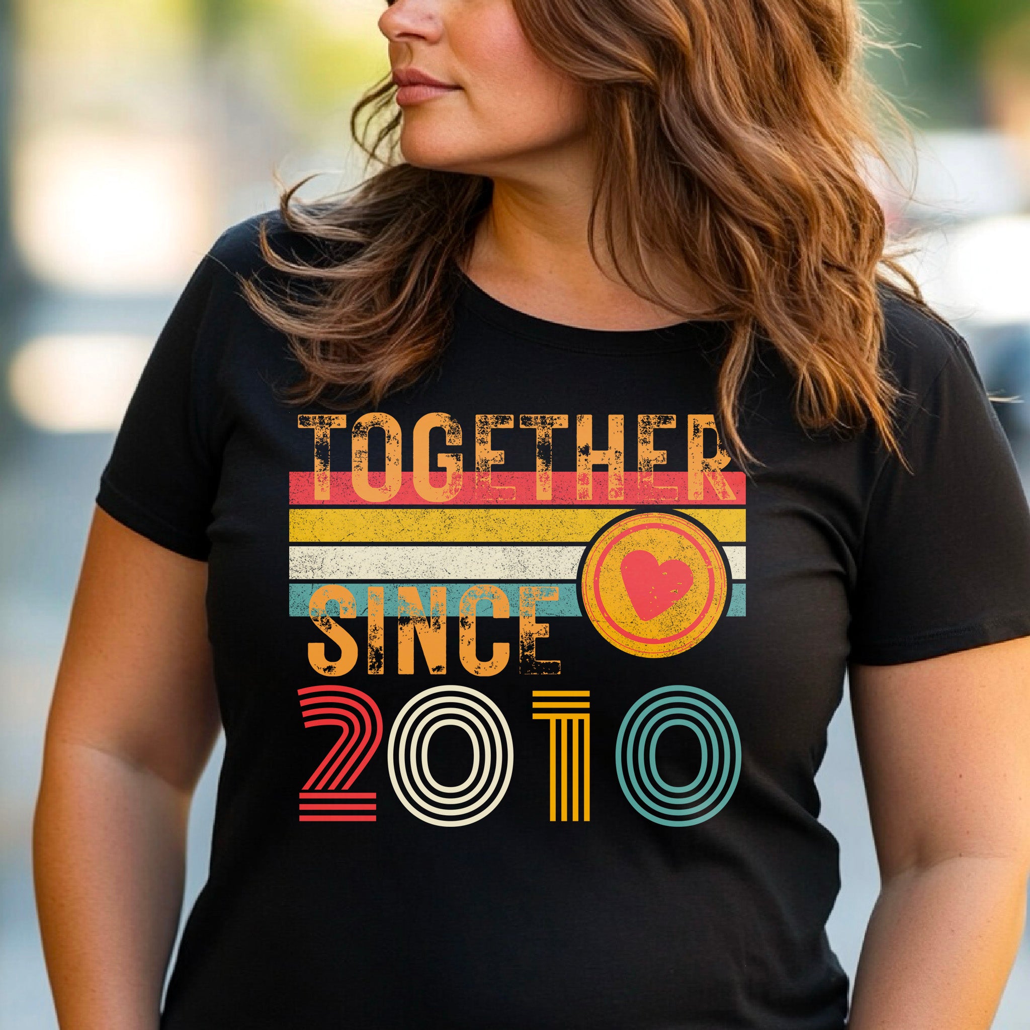 Custom Anniversary T-Shirt – Matching Couple Shirts – Since 2010 Gift for Husband and Wife – Wifey and Hubby Unisex Tee