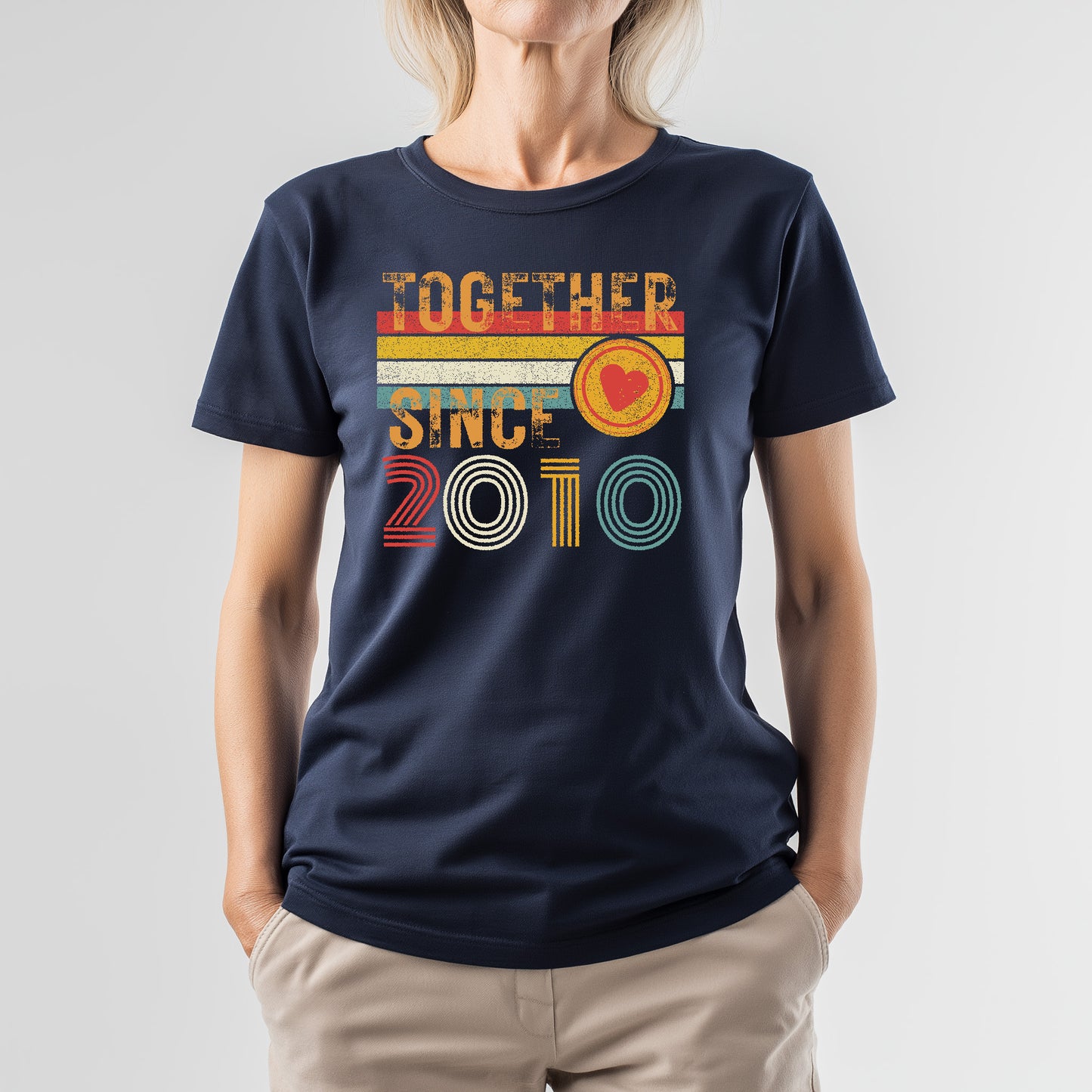 Custom Anniversary T-Shirt – Matching Couple Shirts – Since 2010 Gift for Husband and Wife – Wifey and Hubby Unisex Tee
