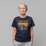 Together Since 2025 Shirt – Matching Couple T-Shirt with Heart, Anniversary Gift, New Relationship Shirt, Valentine's Day Gift