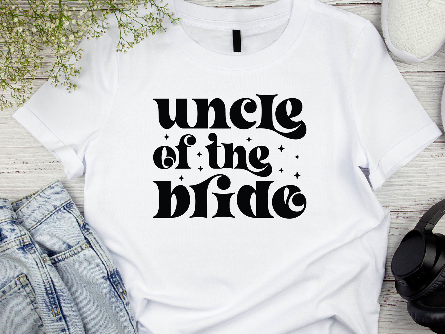 Uncle of the Bride Shirt – Wedding Party T-Shirt – Family Member Gift – Bridal Squad Tee – Wedding Celebration Shirt