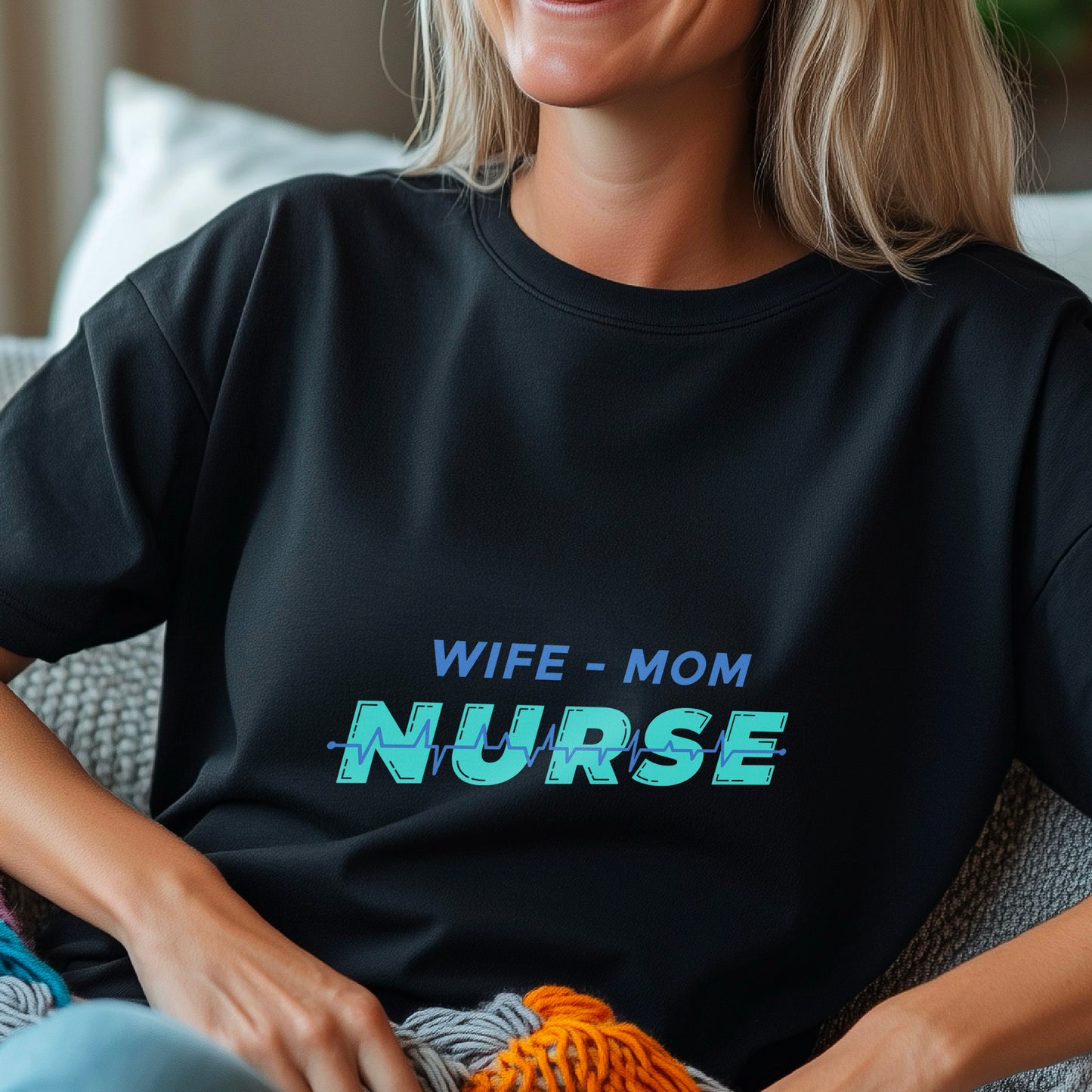 Nurse Mom Shirt, Wife Mom Nurse Tee, Nurse Gift for Her, Funny RN Shirt, Mother’s Day Nurse Tee