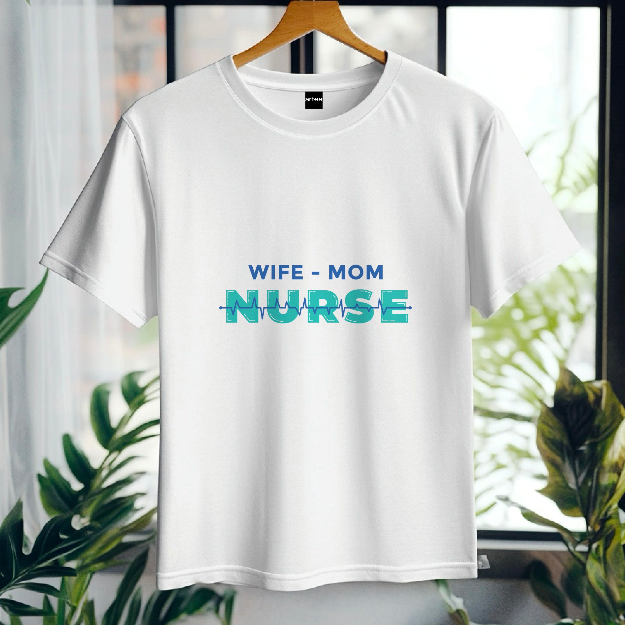 Nurse Mom Shirt, Wife Mom Nurse Tee, Nurse Gift for Her, Funny RN Shirt, Mother’s Day Nurse Tee