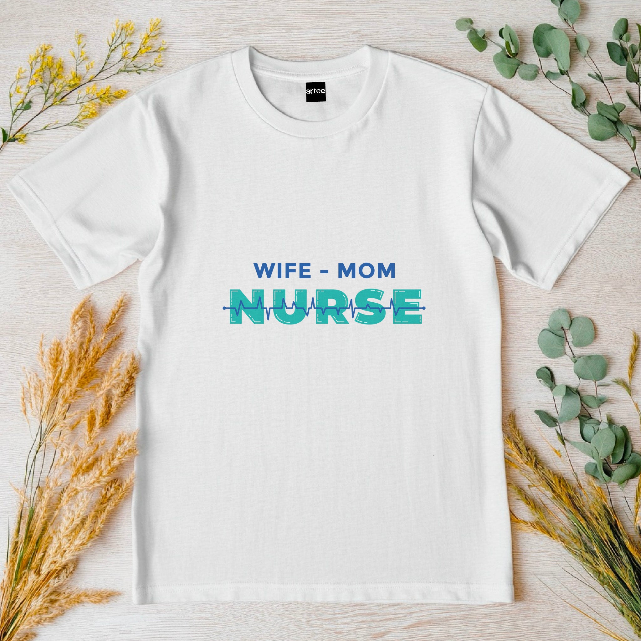 Nurse Mom Shirt, Wife Mom Nurse Tee, Nurse Gift for Her, Funny RN Shirt, Mother’s Day Nurse Tee