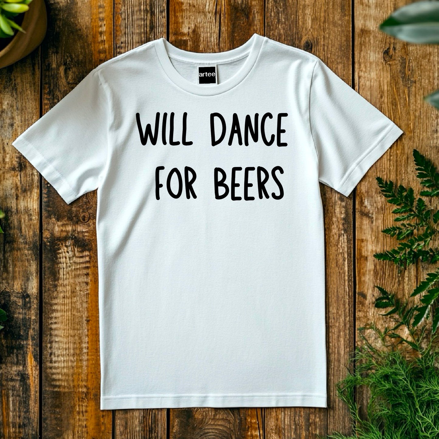 Funny Will Dance for Beers Shirt – Wedding Drinking Tee – Bachelor Party Outfit – Beer Party T-Shirt – Groomsman Gift Idea