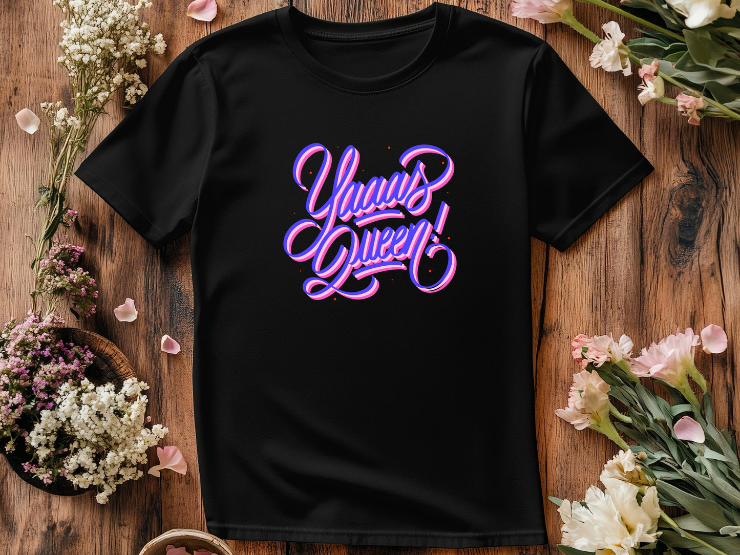 Yaaas Queen Bride T-Shirt – Bridal Party Shirt – Bachelorette Tee – Bride Squad Shirt – Wedding Celebration Gift – Fun Bride Shirt