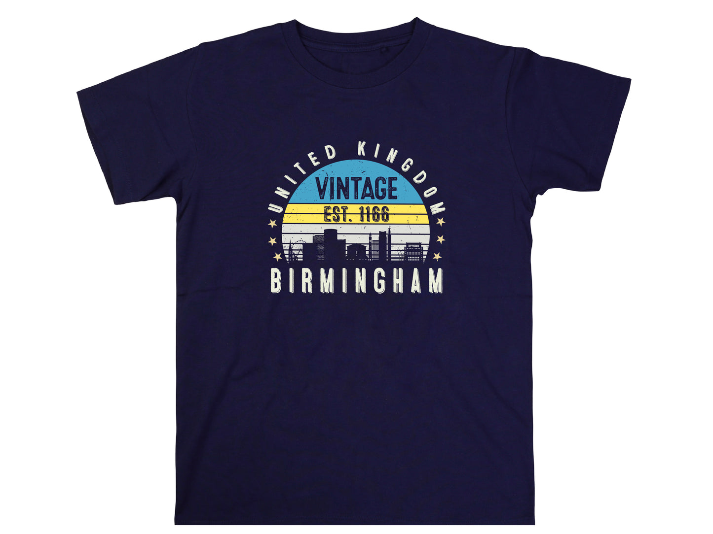 Birmingham T-Shirt Vintage Style | Est. 1166 Graphic Tee | UK City Retro Shirt | British Heritage Gift