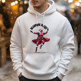 Deadpool Claus Weißer Weihnachts-Kapuzenpullover für Frauen