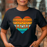 Retro dog mom t-shirt, Vintage dog lover t-shirt, Cool pet owner gift, Casual shirt for mother's day