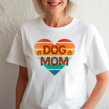 Retro dog mom t-shirt, Vintage dog lover t-shirt, Cool pet owner gift, Casual shirt for mother's day