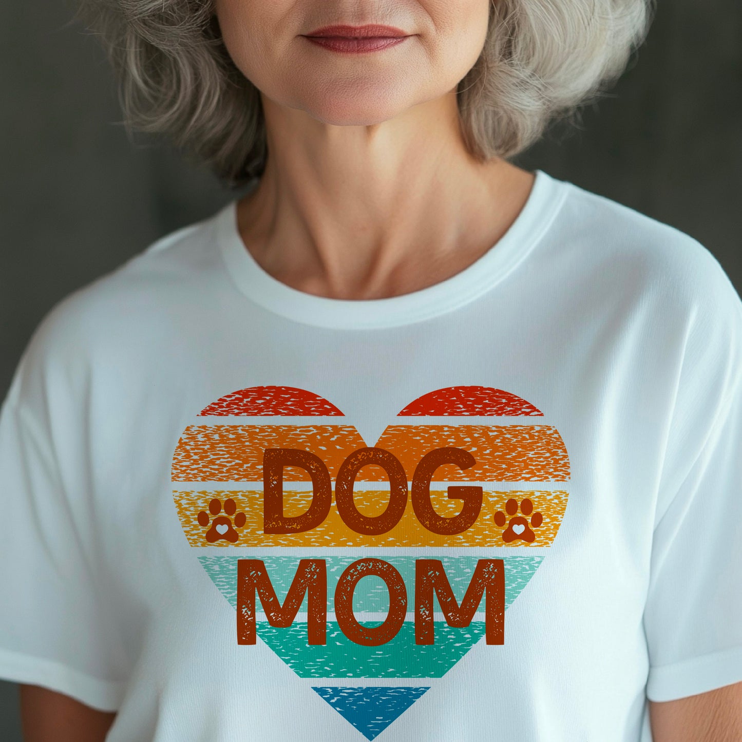 Retro dog mom t-shirt, Vintage dog lover t-shirt, Cool pet owner gift, Casual shirt for mother's day