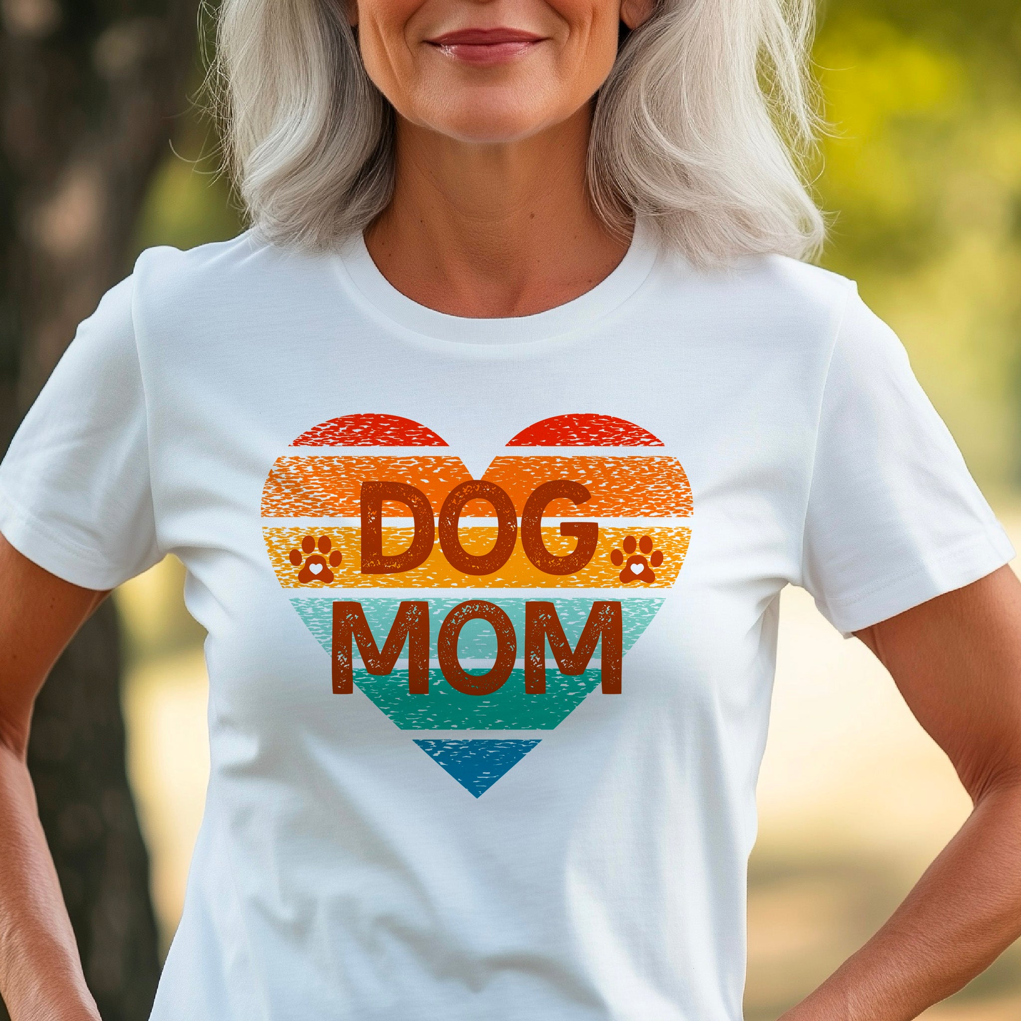 Retro dog mom t-shirt, Vintage dog lover t-shirt, Cool pet owner gift, Casual shirt for mother's day