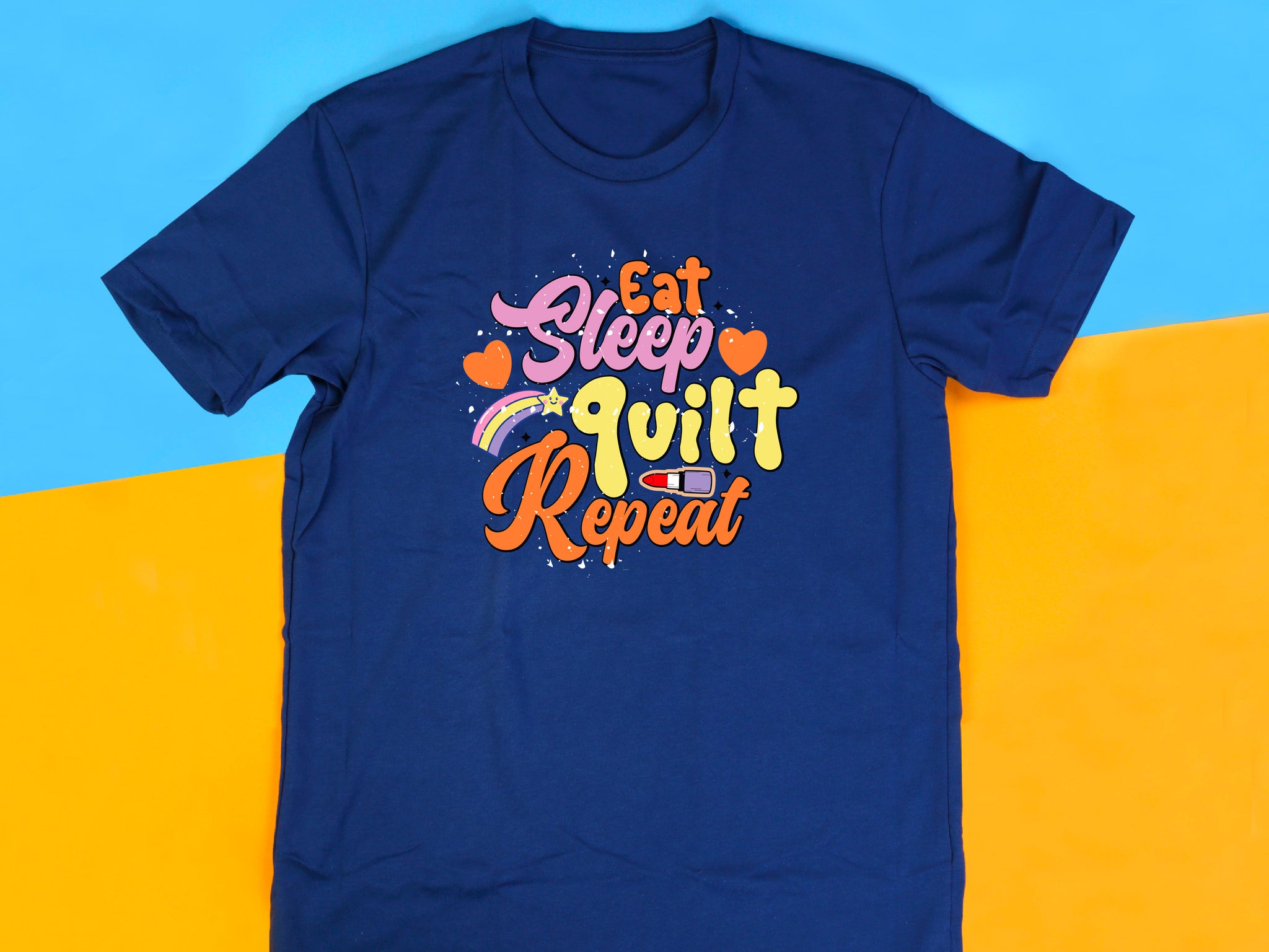 Eat Sleep Quilt Repeat T-Shirt, Funny Quilting Shirt, Quilter Gift Tee, Eat Sleep Gym Repeat Shirt, Gym Slogan Tee, Gift for Gym Lover