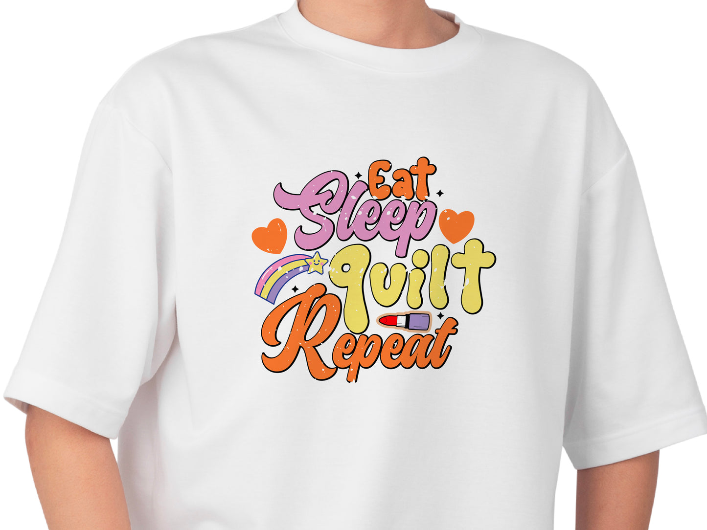 Eat Sleep Quilt Repeat T-Shirt, Funny Quilting Shirt, Quilter Gift Tee, Eat Sleep Gym Repeat Shirt, Gym Slogan Tee, Gift for Gym Lover