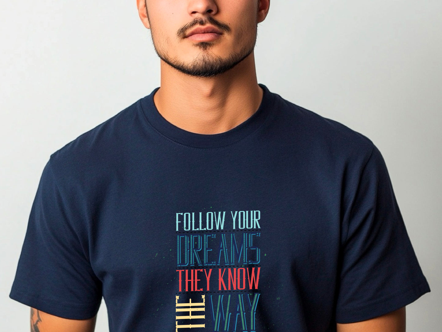 Follow Your Dreams T-Shirt – Vintage Inspirational Shirt – Positive Quote Tee – Uplifting Message – Motivational Gift T-Shirt