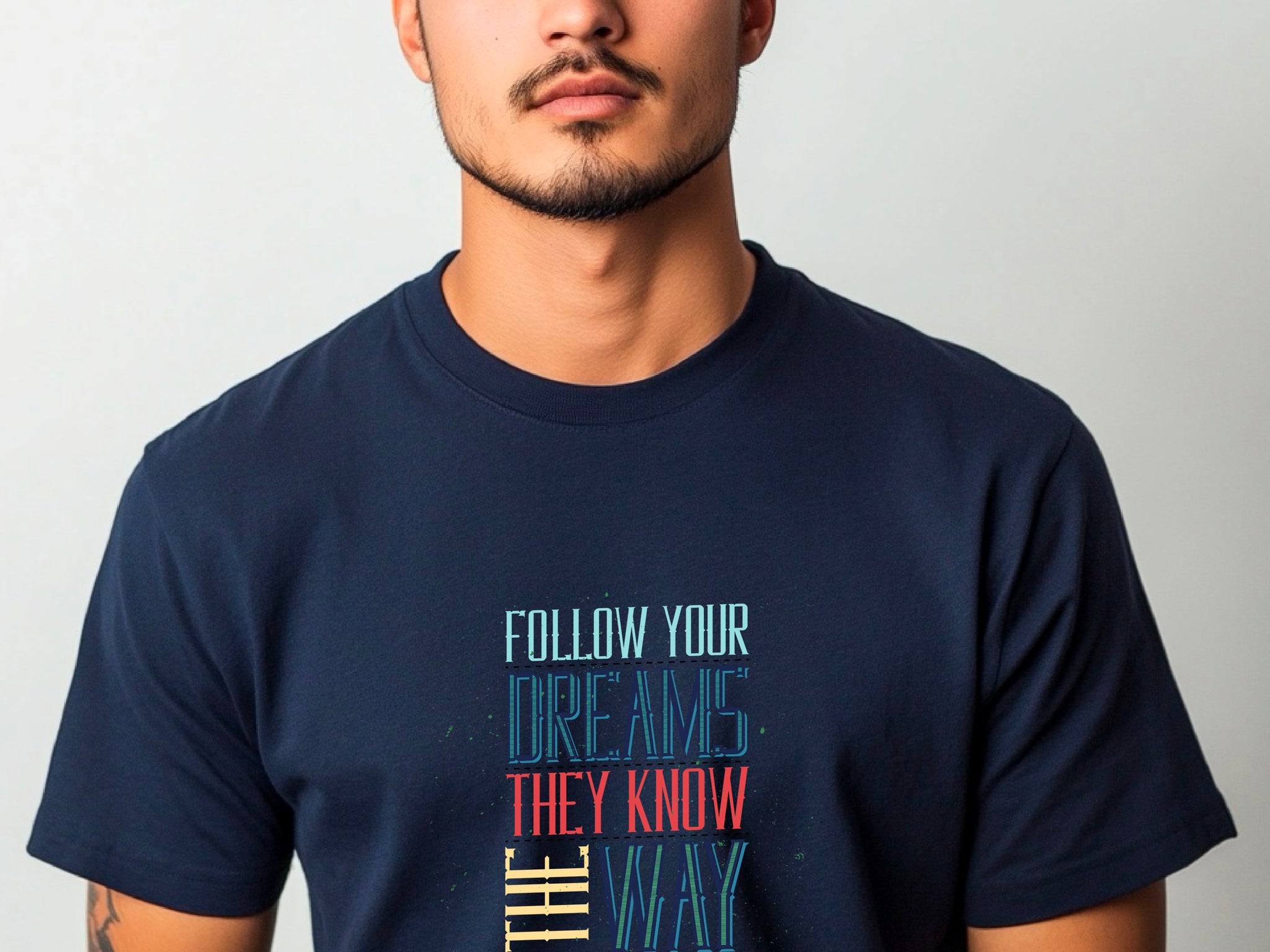Follow Your Dreams T-Shirt – Vintage Inspirational Shirt – Positive Quote Tee – Uplifting Message – Motivational Gift T-Shirt