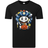 Halloween Lucky Cat Graphic Organic Cotton T-Shirt