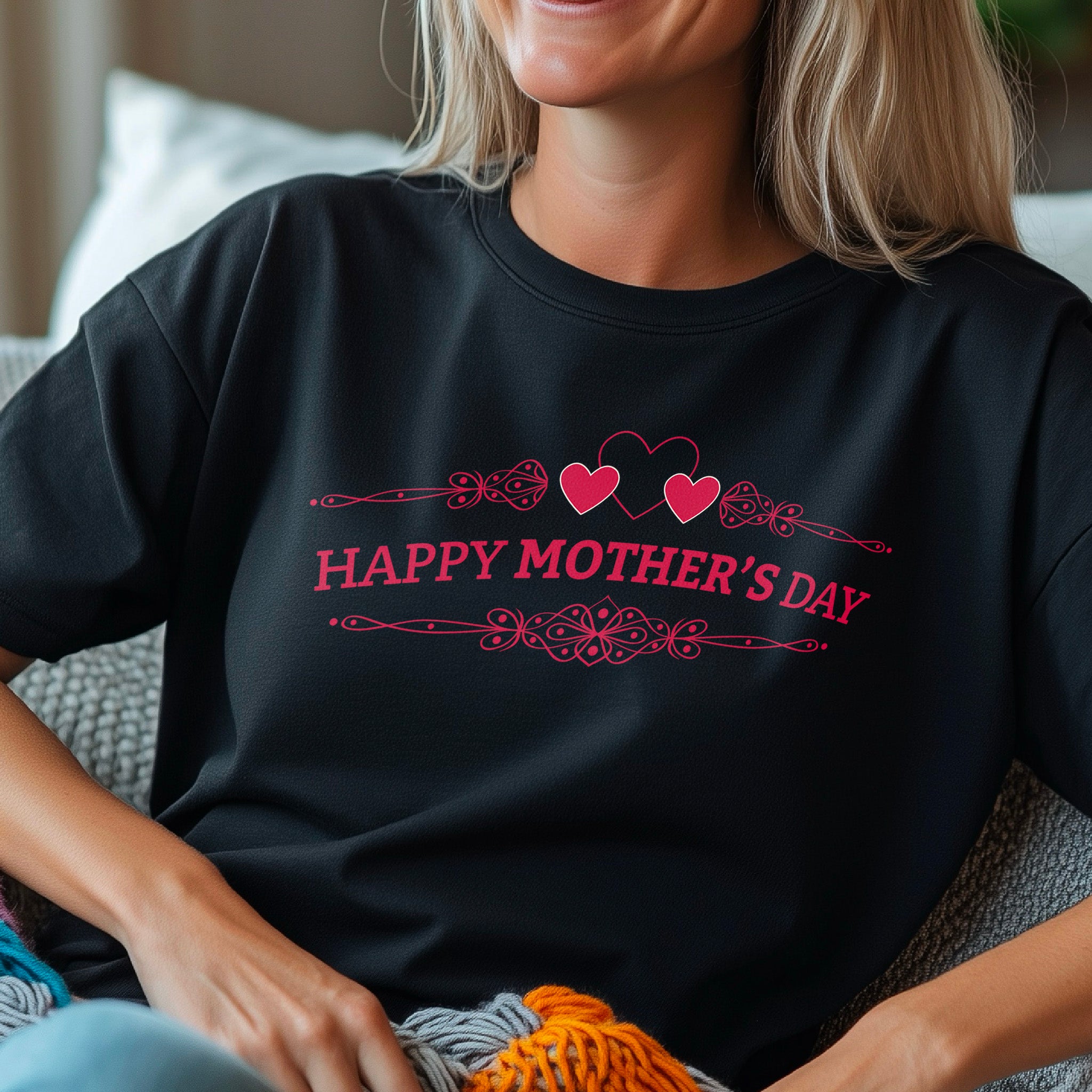 Happy mothers day hearts, Mothers Day T-shirt, Mothers Day T-shirt, Cute Mothers Day shirt, Mothers Day shirt, Shirt for Mom