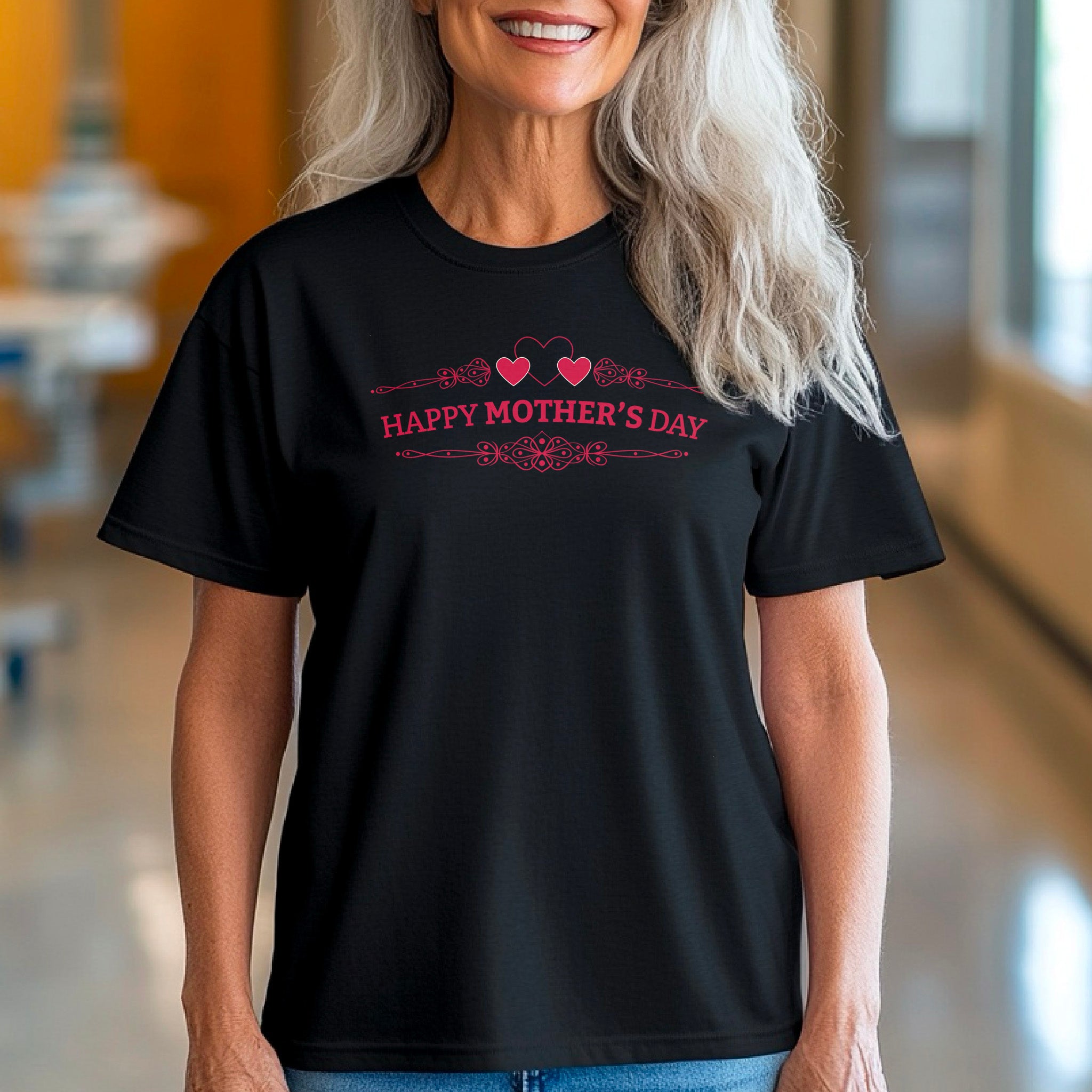 Happy mothers day hearts, Mothers Day T-shirt, Mothers Day T-shirt, Cute Mothers Day shirt, Mothers Day shirt, Shirt for Mom