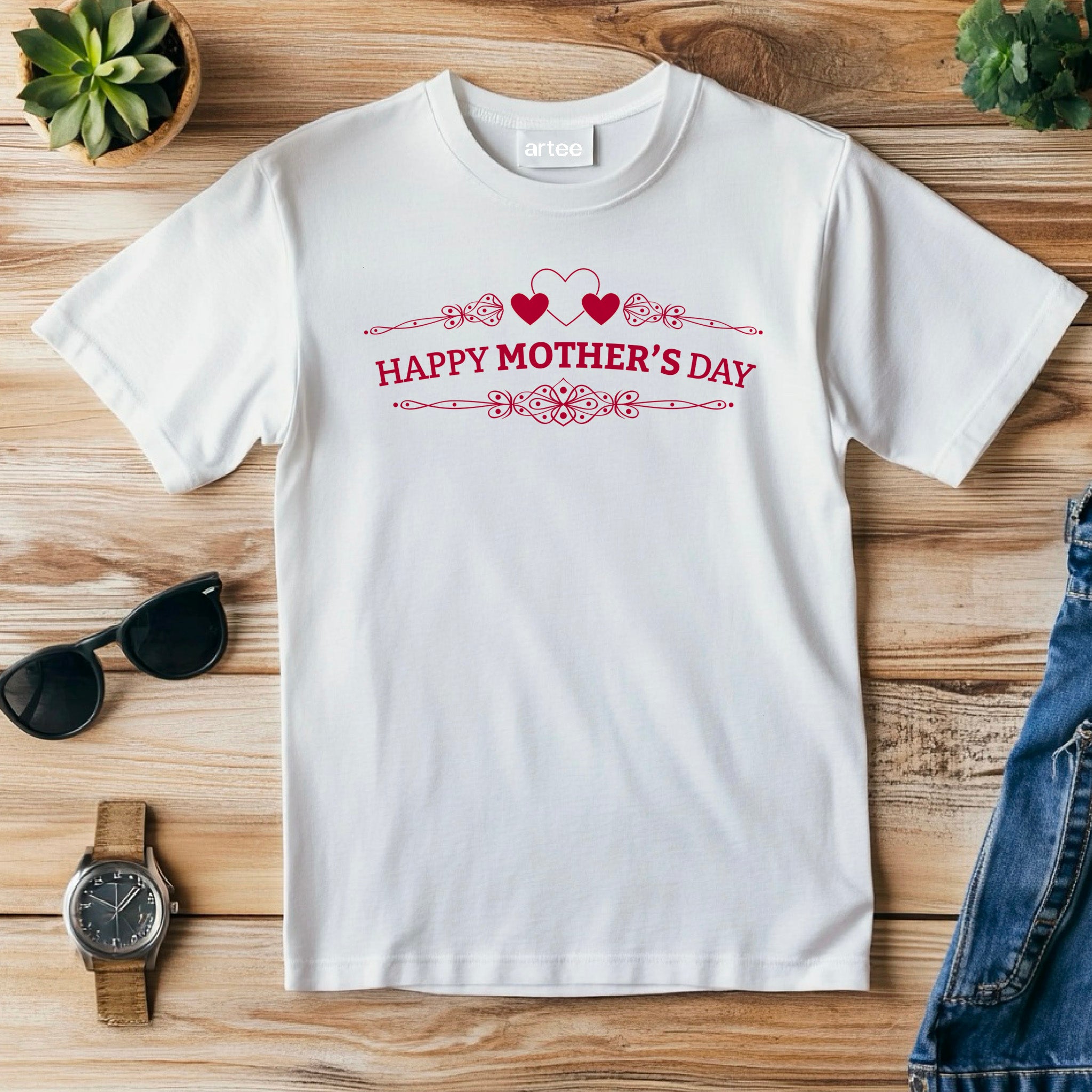 Happy mothers day hearts, Mothers Day T-shirt, Mothers Day T-shirt, Cute Mothers Day shirt, Mothers Day shirt, Shirt for Mom