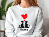 Banksy Inspired Sweatshirt | Printed Love Valentine Sweatshirt | Iconic Art Prints for Trendy Style