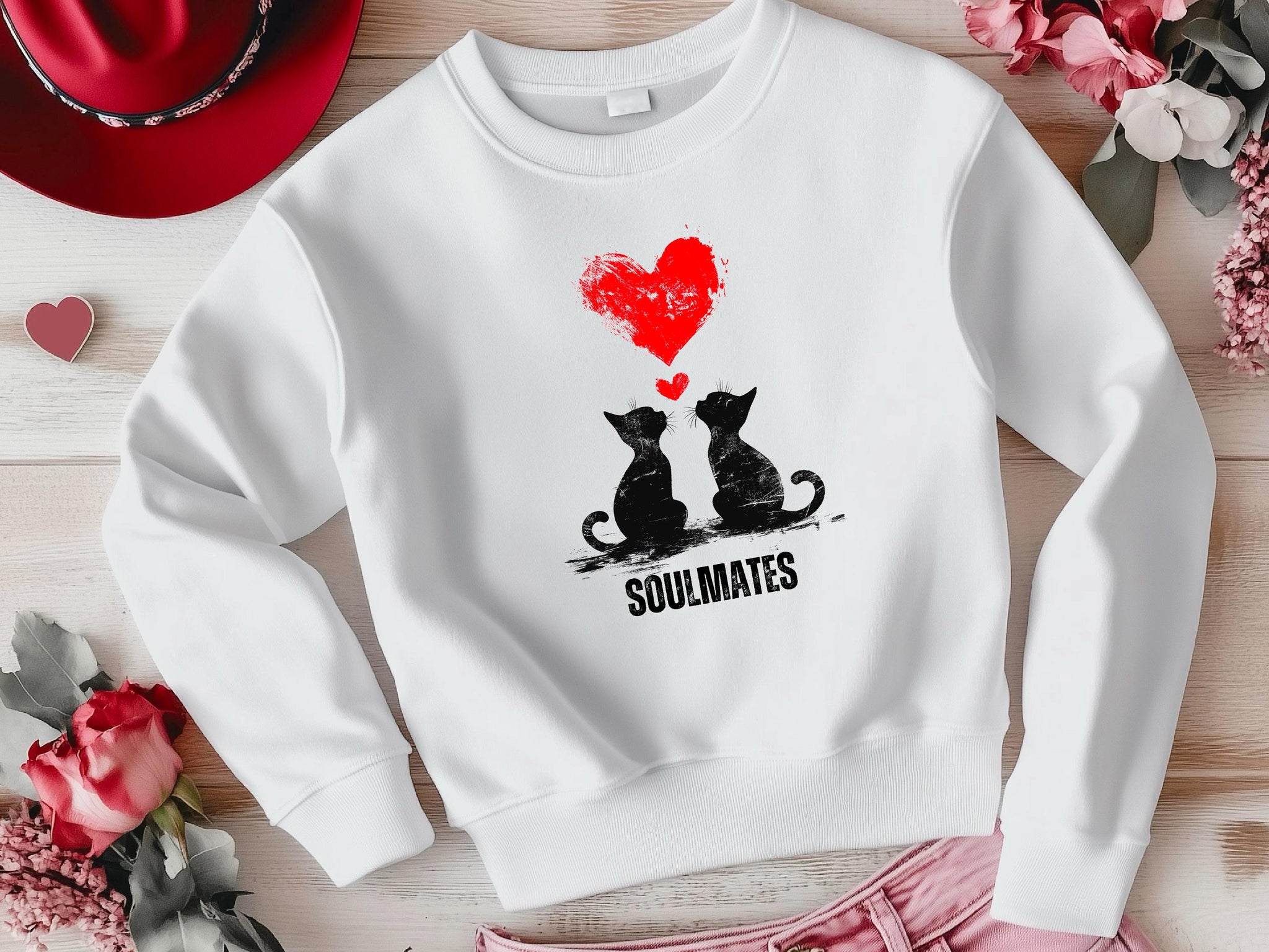 Banksy Inspired Sweatshirt | Printed Love Valentine Sweatshirt | Iconic Art Prints for Trendy Style