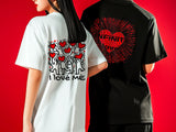 Keith Haring Clothing I Love Me | Colorful Keith Haring Print T-Shirt, Heart Art, Valentine T-Shirt, Unisex Fashion, Casual Style