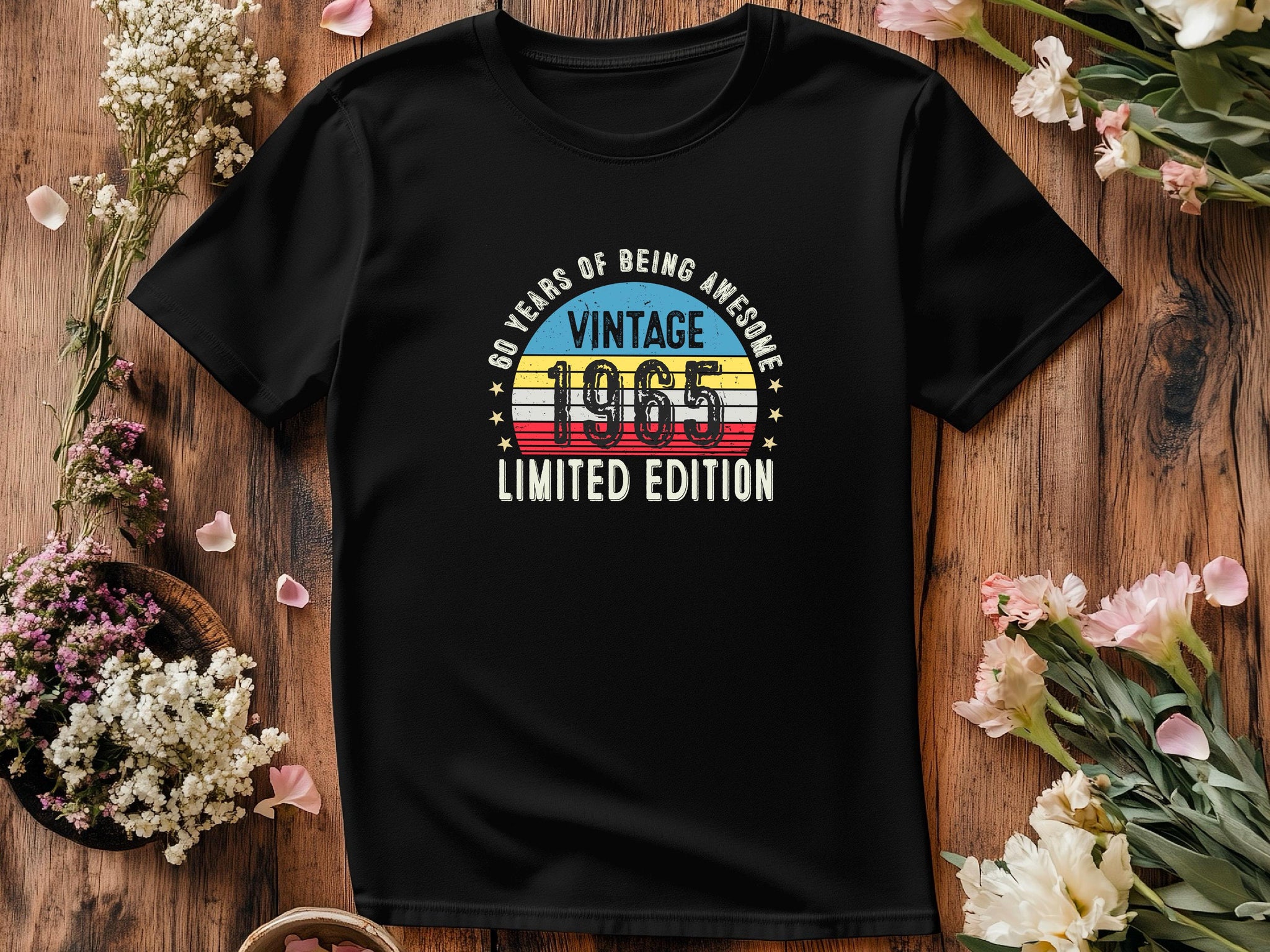 1965 60th Birthday T-Shirt | Funny 60th Gifts for Dad, Gifts for Him | Classic 60th T-Shirt for Men