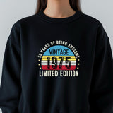 1975 50th Birthday Sweatshirt | Funny 50th Gifts for Dad, Gifts for Him | Cozy 50th Sweatshirt for Men