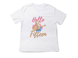 Hello Fifteen Shirt - 15th Birthday Shirt - Fifteenth Birthday Tee - 15 Year Old Gift - EST 2010 Shirt - Birthday Party Tee - Hello 15