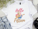 Hello Fifteen Shirt - 15th Birthday Shirt - Fifteenth Birthday Tee - 15 Year Old Gift - EST 2010 Shirt - Birthday Party Tee - Hello 15