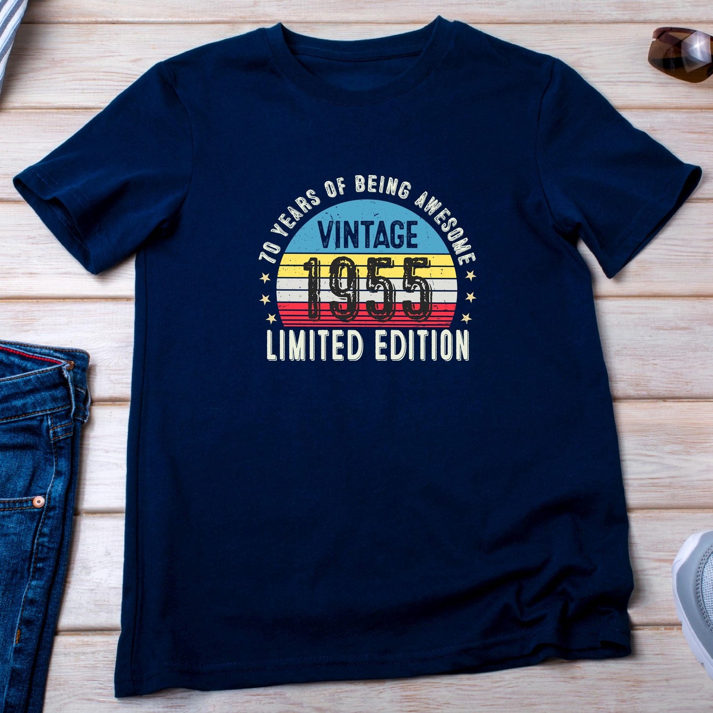1955 70th Birthday T-Shirt | Funny 70th Gifts for Dad, Gifts for Him | Classic 70th T-Shirt for Men