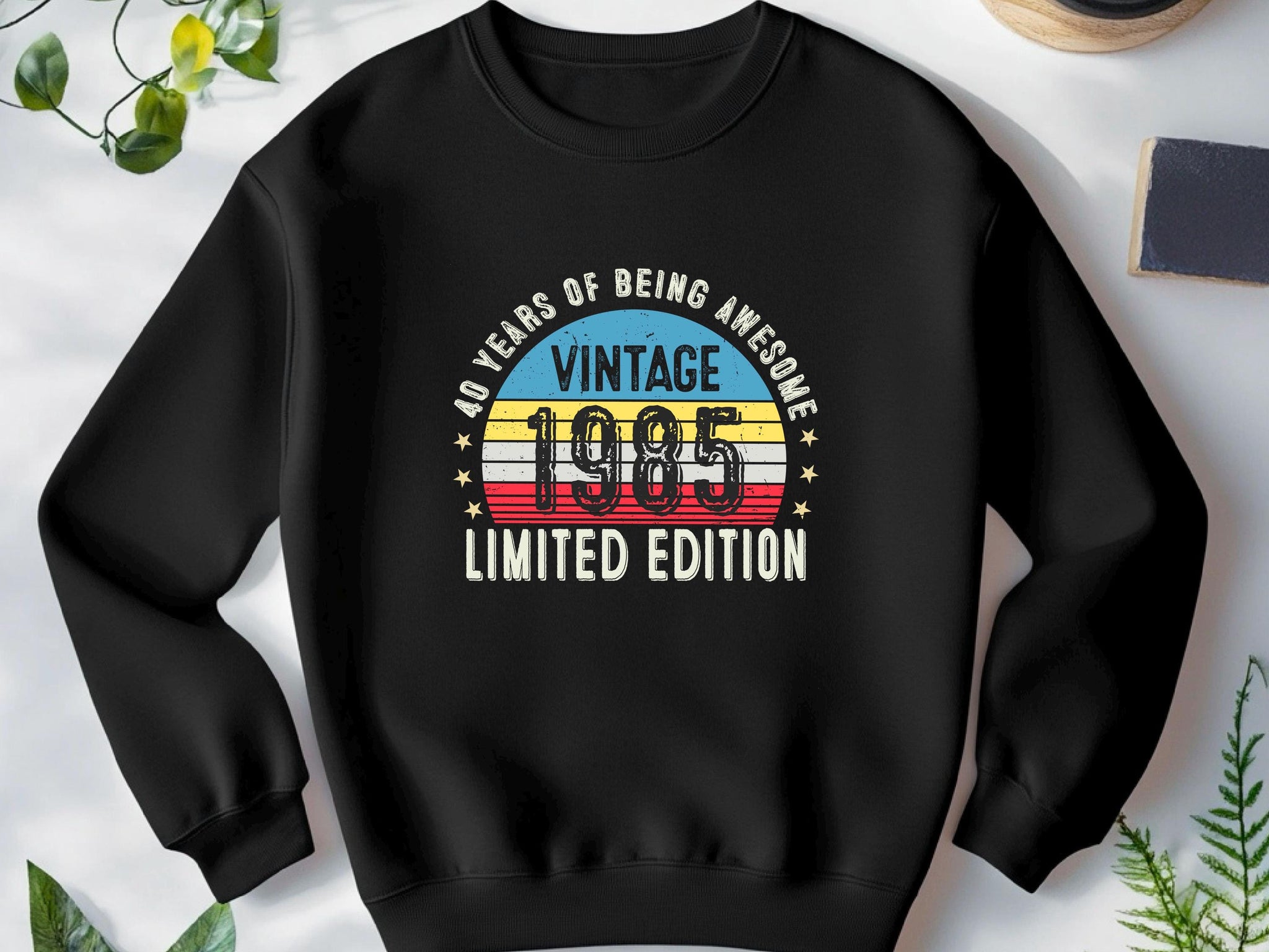 1985 40th Birthday Sweatshirt | Funny 40th Gifts for Dad, Gifts for Him | Cozy 40th Sweatshirt for Men