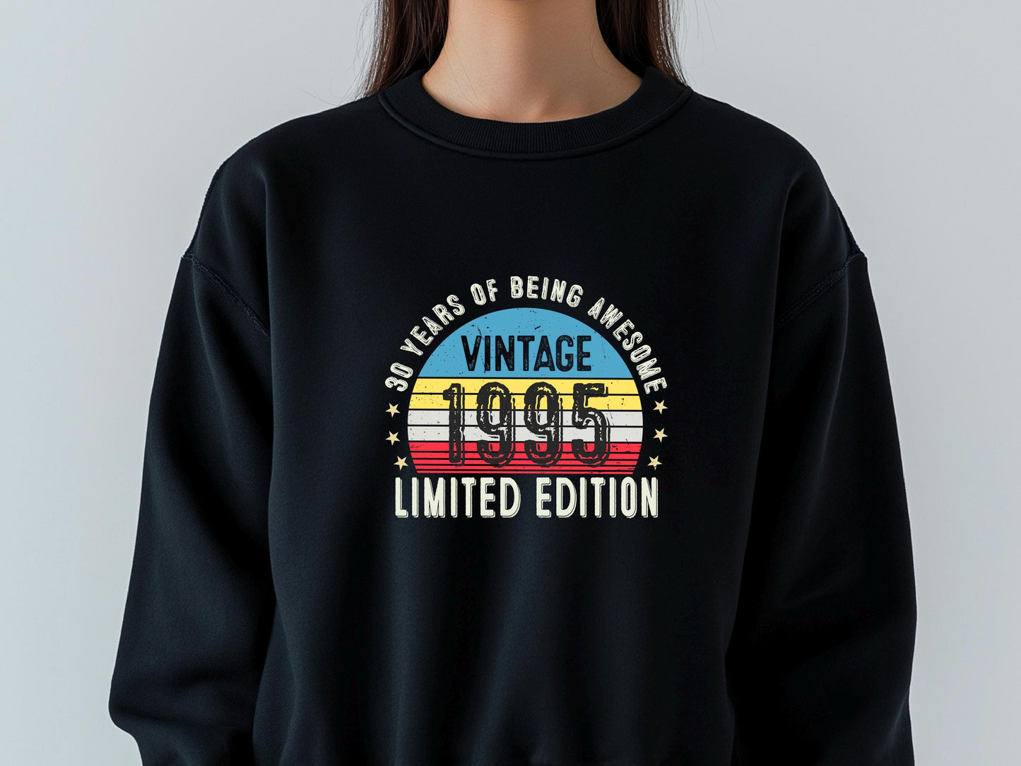 1995 30th Birthday Sweatshirt | Funny 30th Gifts for Dad, Gifts for Him | Cozy 30th Sweatshirt for Men