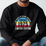 1975 50th Birthday Sweatshirt | Funny 50th Gifts for Dad, Gifts for Him | Cozy 50th Sweatshirt for Men