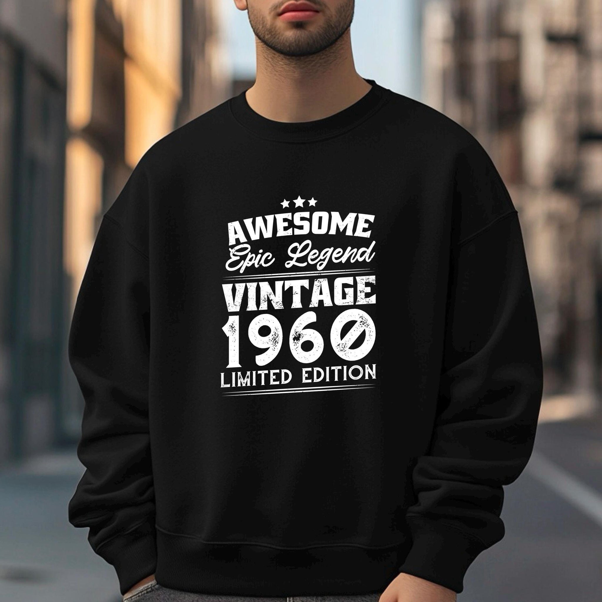Epic Legend 1960 Sweatshirt | 65th Birthday Gift for Him | Vintage 1960 Shirt | Funny 65th Gift