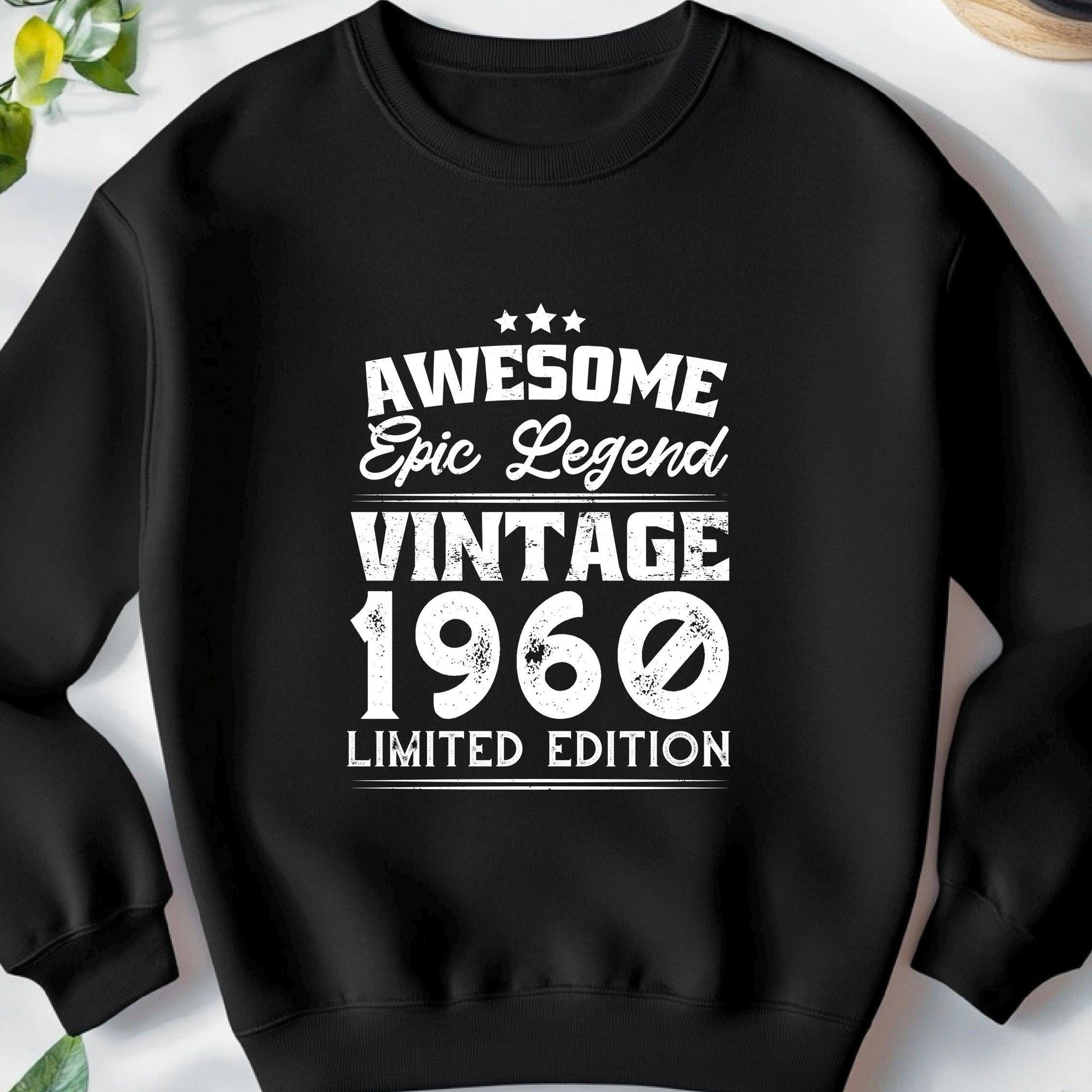 Epic Legend 1960 Sweatshirt | 65th Birthday Gift for Him | Vintage 1960 Shirt | Funny 65th Gift
