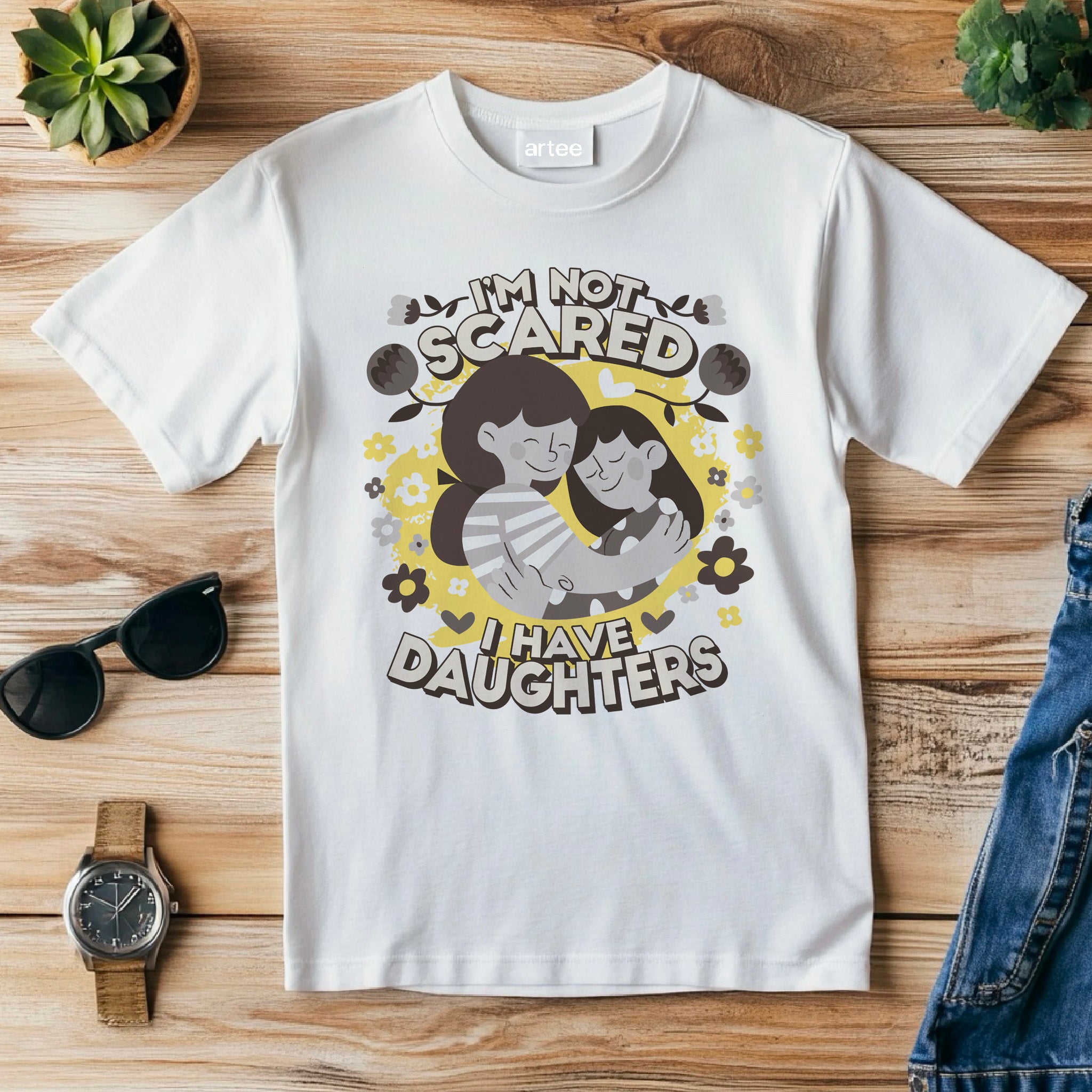 You Cant Scare Me, I have Two Daughters, Mothers Day T-shirt, Mothers Day T-shirt, Cute Mothers Day shirt, Mothers Day shirt, Shirt for Mom