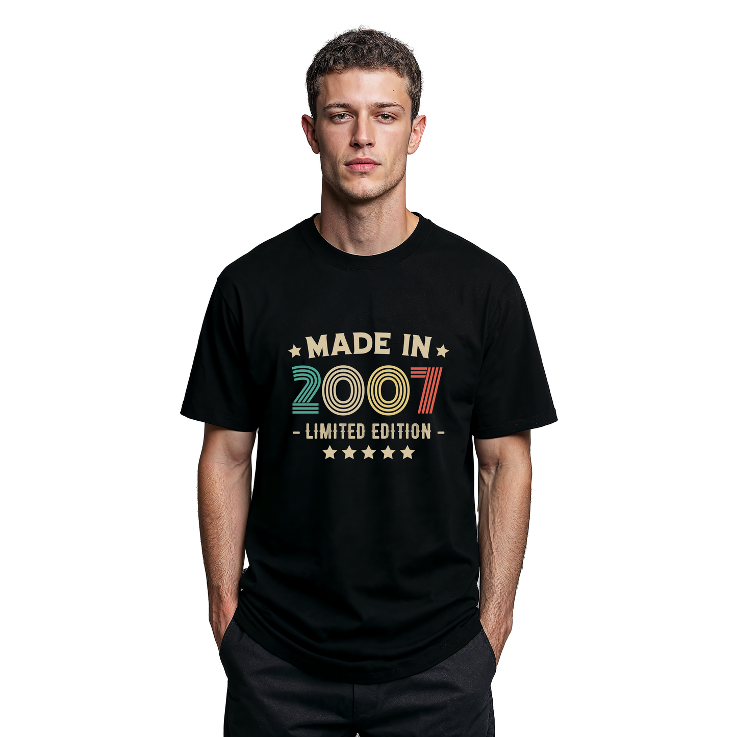 2007 18th Birthday T-Shirt | Funny 18th Gifts for Son, Gifts for Him | Classic 18th T-Shirt for Men