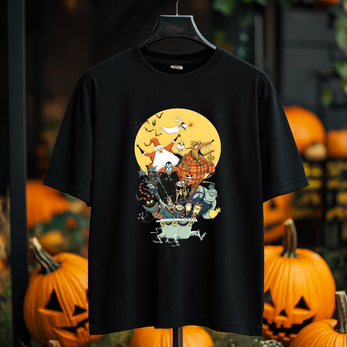 Nightmare Before Christmas Jack and the Gang Graphic Organic Cotton T-Shirt