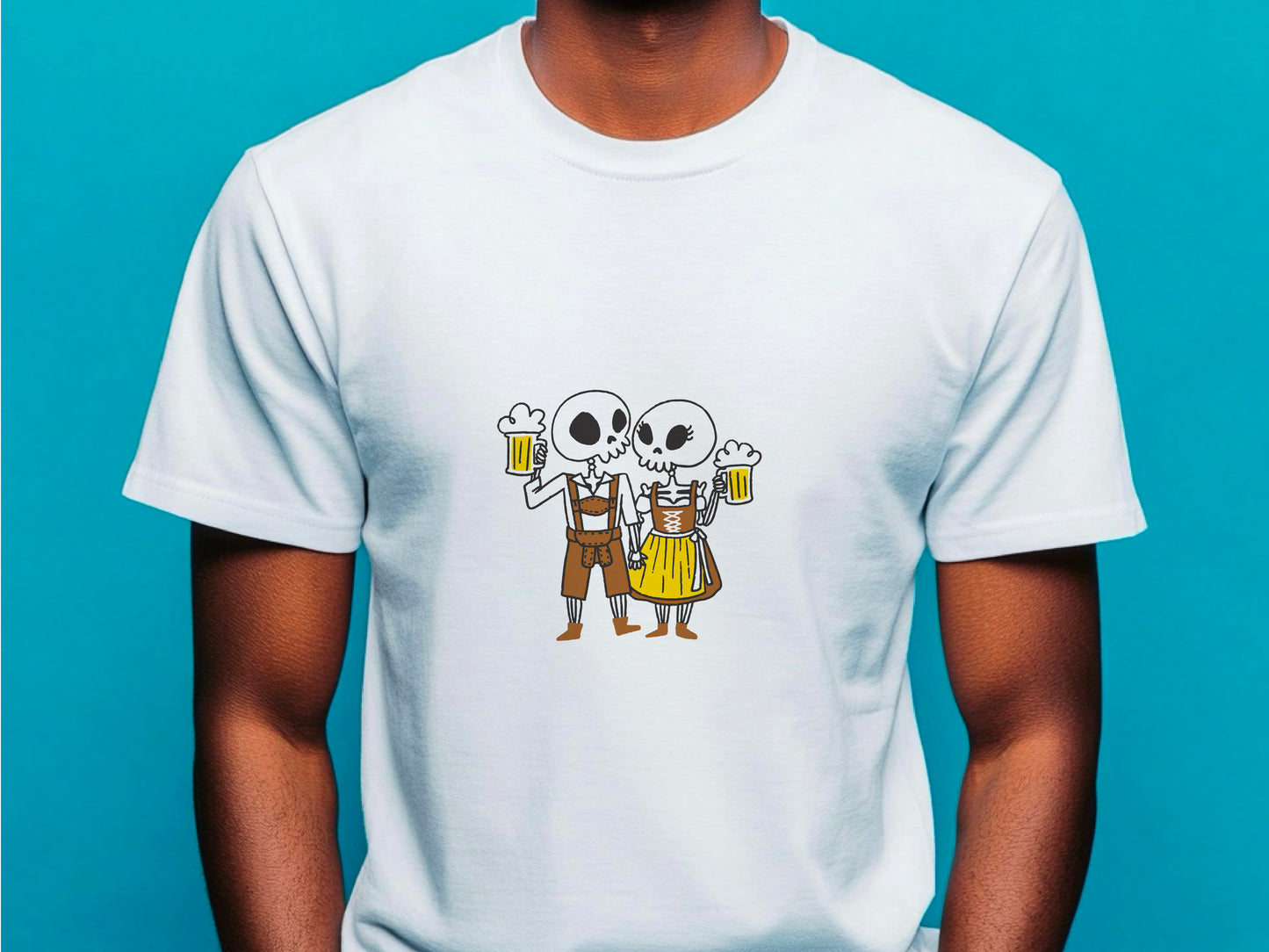 Oktoberfest Funny Skeletons T-Shirt, Beer Festival Shirt, Group Drinking Team Tee, German Beer Lover Shirt, Cheers Halloween Ghosts Shirt