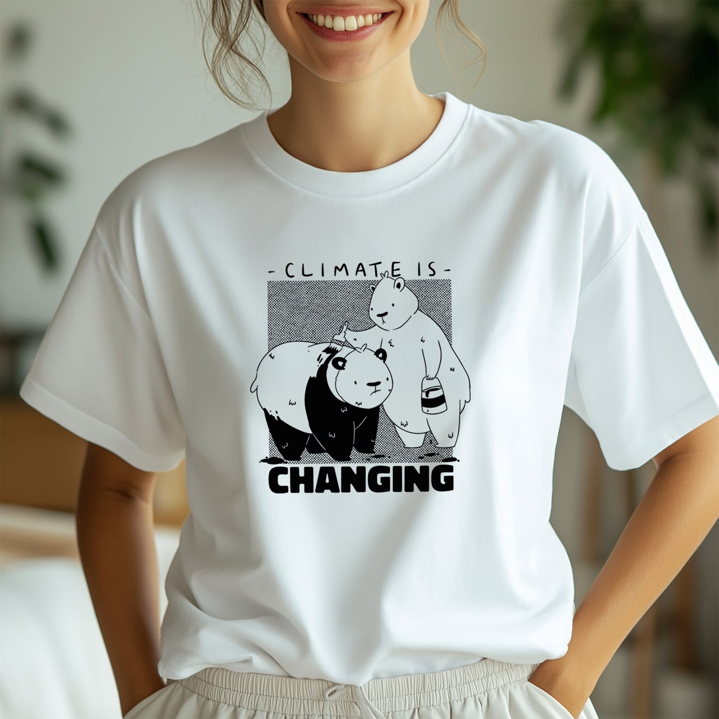 Cute Japanese Streetwear Panda T-Shirt – Panda Lover Gift, Kawaii Panda Tee