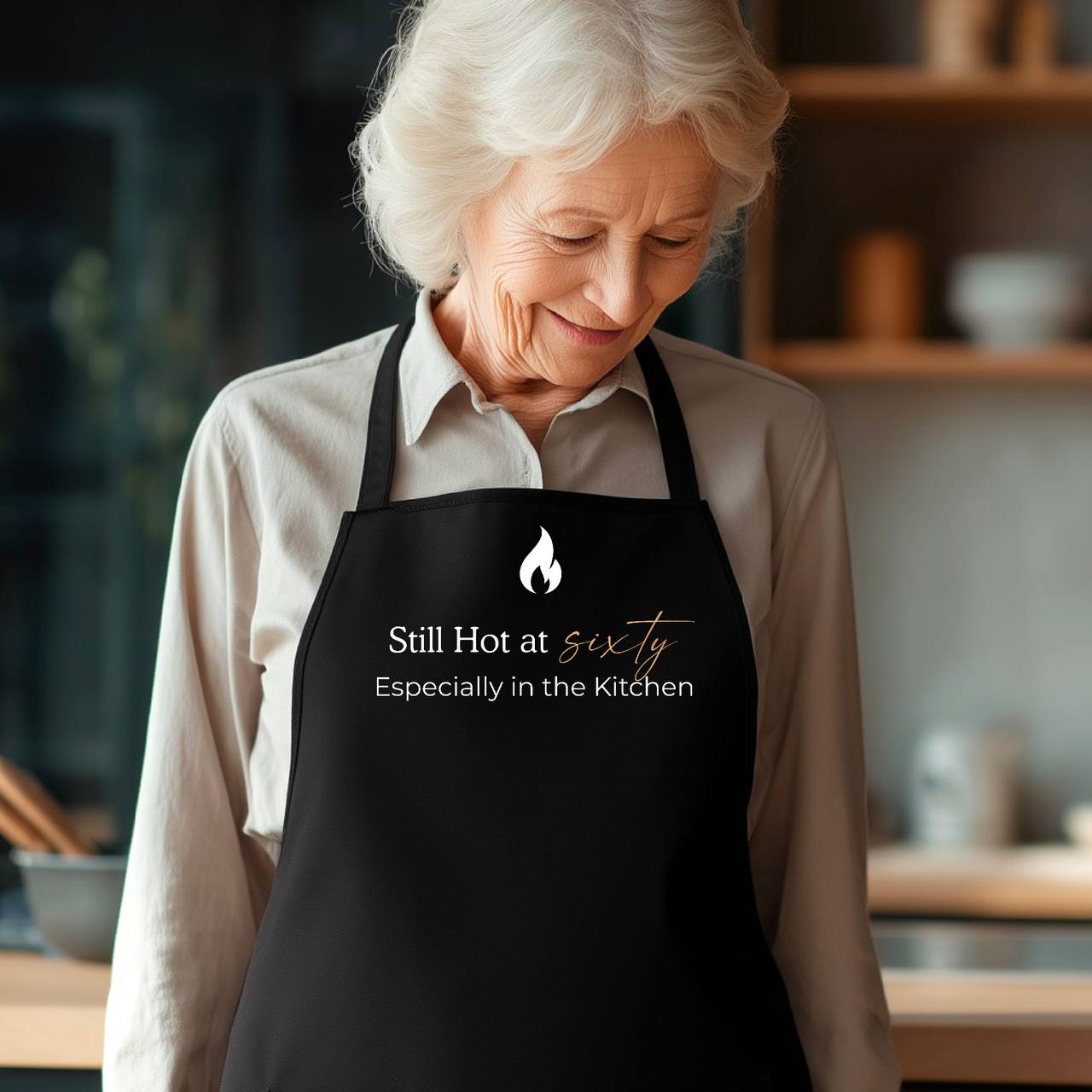 Funny 60th Birthday Apron Still Hot at Sixty