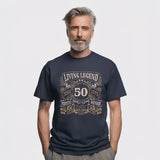 Living Legend 1975 - 50th Birthday T-Shirt, Perfectly Matured Classic Blend, Funny 50th Gift for Dad, 50th Gifts for Men, 50th T-Shirt