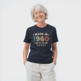 65th Birthday T-Shirt | Vintage 1960 Limited Edition | Funny 65th Gift for Men | Classic 65th Shirt for Him