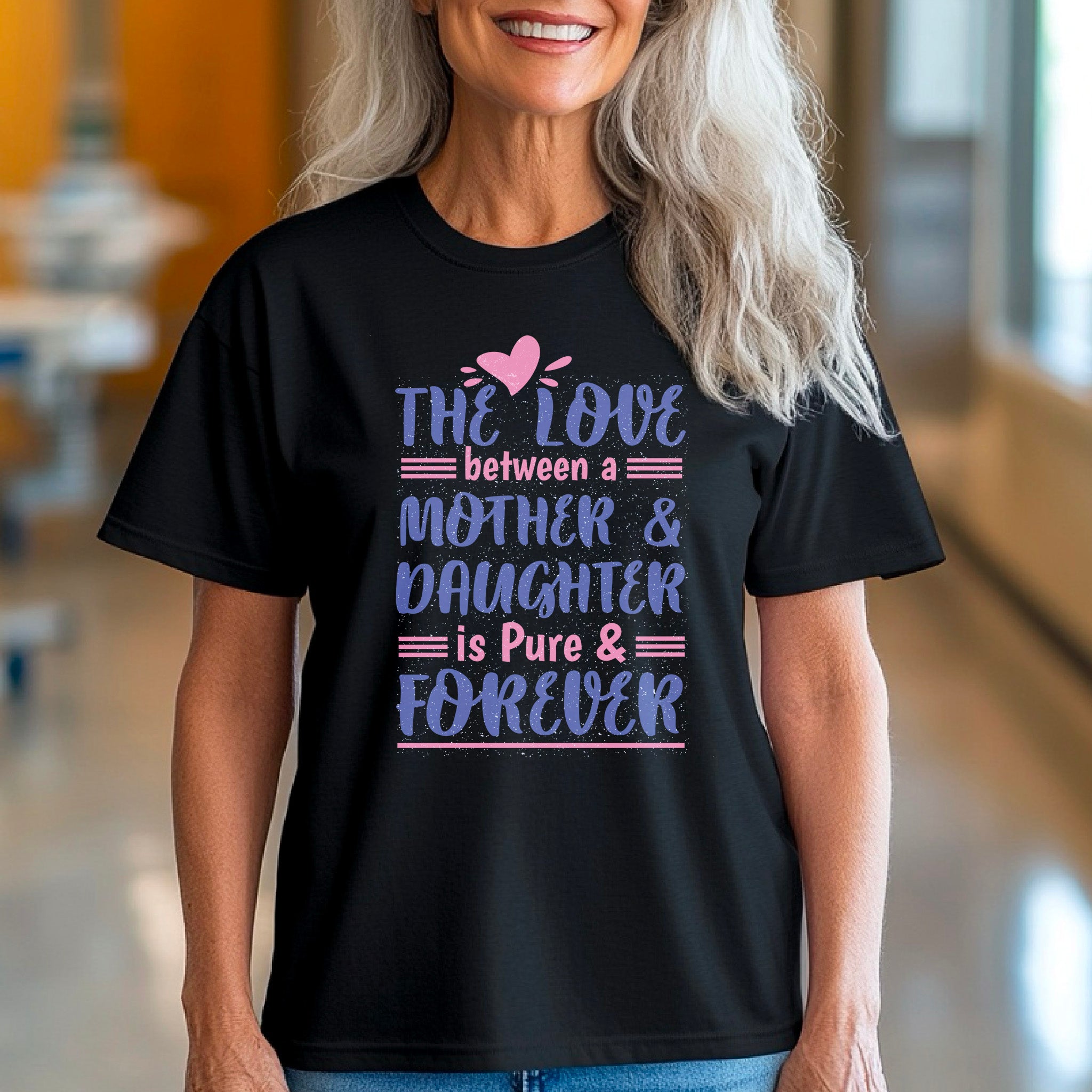 The love between mother and daughter, Mothers svg, Mom, Mama, Mommy and Me, Mothers Day T-shirt