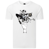 Tim Burton Finger Puppets Graphic Organic Cotton T-Shirt