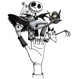 Tim Burton Finger Puppets Graphic Organic Cotton T-Shirt