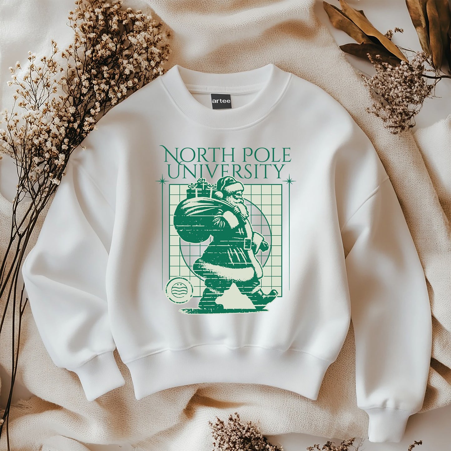 Trend Nordpol et Pr Weißes Weihnachts-Sweatshirt