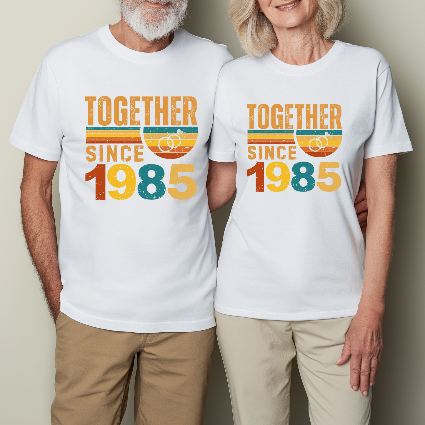 1985 To Anniversary T-Shirt, Matching Anniversary Shirts, Custom Anniversary Shirt Gift For Couple, Wifey and Hubby Tee, Husband and Wife